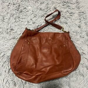 American Leather Women's Brown Shoulder Bag
